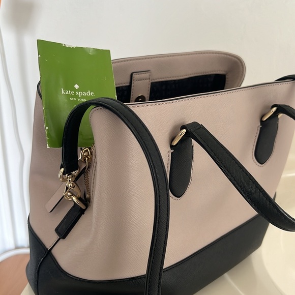 Tan and Black Kate Spade Purse LIKE NEW - Picture 6 of 6